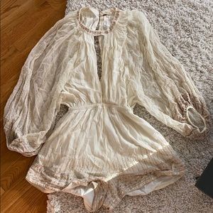 Free People Beaded Romper